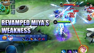 THE NEW MIYA IS OK - WEAK EARLY GAME BUT A MONSTER IN LATE GAME - REVAMP MIYA GAMEPLAY MLBB