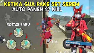 27 KILL SOLO VS SQUAD!! INILAH YANG TERJADI KALO GUA MAKE SET YANG SEREM SEREM!!