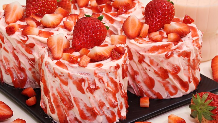 เมนูเด็ดมื้อค่ำปีใหม่! ม้วนสตรอว์เบอร์รีสุดฮอตไฟลุก