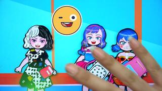 Paper Dolls Dress Up - Poor Squid Game Pregnant vs Daughter Family Dress - Barbie Story & Crafts