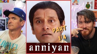 ANNIYAN MOVIE REACTION!! Part 1/4!! | Chiyaan Vikram | S. Shankar