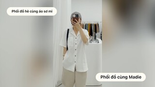 Phối đồ hè cùng áo sơ mi