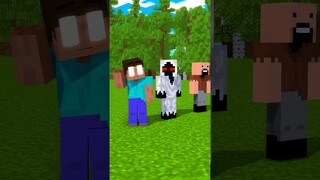 Help Herobrine Jump Challenge VS Notch VS Entity Minecraft Animation #minecraft #shorts