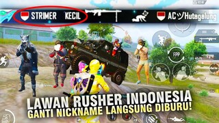 GANTI NICKNAME JADI "STRIMER KECIL" LANGSUNG DI RUSH SQUAD DARI INDONESIA! - PUBG MOBILE