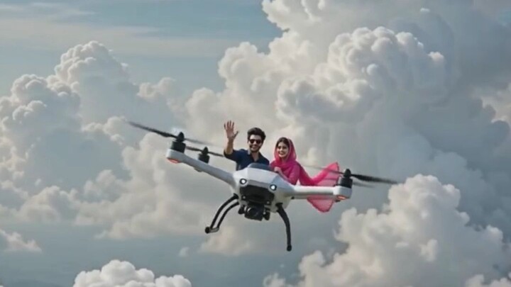 aaj main dron me baithkar ashman ki shair kiya bahot maza aaya #shorts