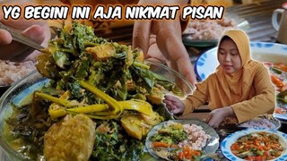 Bikin Nambah Terus Kalau Udah Masak GULAI Ini, Nasi Merah Hangat, TUUM Peda, Masakan Kampung