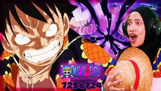 DRESSROSA FINALE! CONQUERORS HAKI CLASH : Luffy vs Doflamingo 🔴 One Piece Episode 723 & 724 Reaction