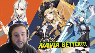 Ningguang VS Navia VS Eula