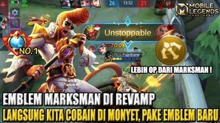 EMBLEM MARKSMAN DI BUFF DIPAKEIN KE MONYET JADI NGACIR BOZ