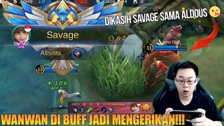 WANWAN SETELAH DI BUFF JADI SEMAKIN MENGGILA! LANGSUNG DAPAT SAVAGE DI SEASON 15! MOBILE LEGENDS