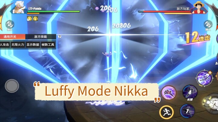 Gameplay Luffy Mode Nikka Jurus Tangan Raksasa
