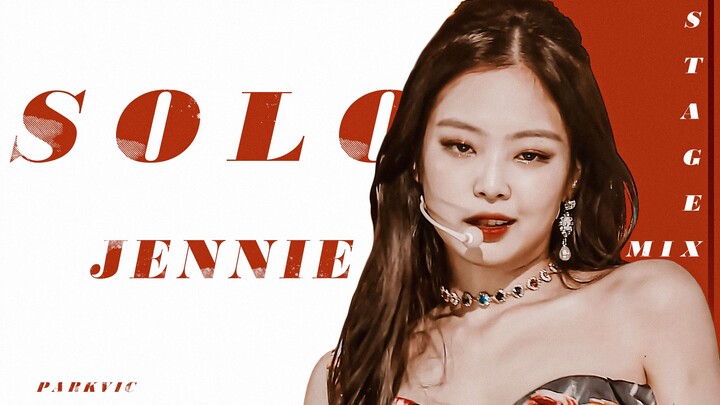 【JENNIE】终于知道YG让solo的原因了！SOLO超丝滑一键换装|14机位舞台混剪 4K