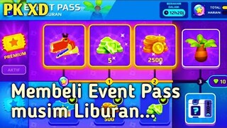 Mengaktifkan Event Pass musim Liburan di PK XD update terbaru versi 0.33.0