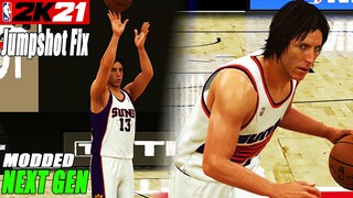 Steve Nash Jumpshot Fix NBA2K21 with Side-by-Side Comparison