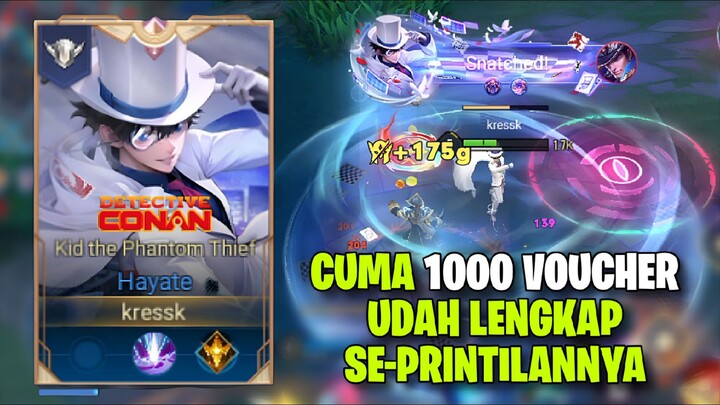 REVIEW SKIN HAYATE as KAITO KID ! AOV x Detektif Conan