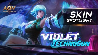 Violet Techno Guns Skin Spotlight - Garena AOV (Arena of Valor)