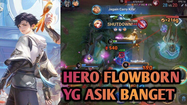 BISA JADI FARMLANER DAN MIDLANER | GAMEPLAY HERO FLOWBORN HONOR OF KINGS