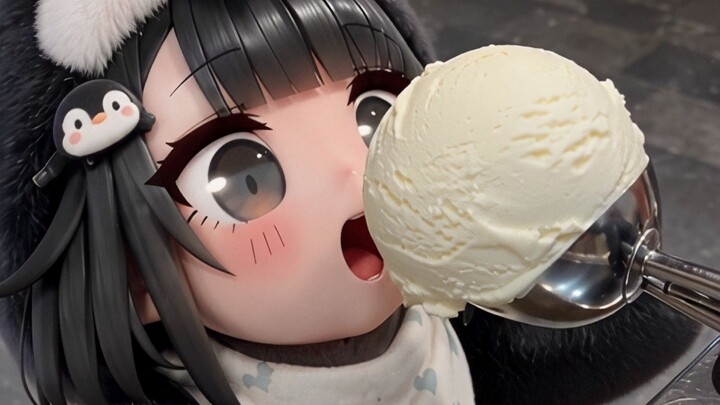 Taking Little Guga to try Turkish ice cream