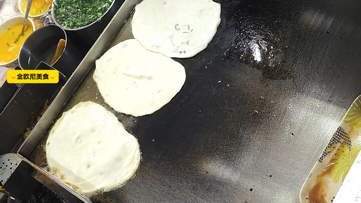 Pancake telur di toko baru dalam 10 detik #pancake telur #pancake telur sarapan #pancake telur toko 