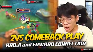 WTF!!? 2v5 COMEBACK PLAY FROM BLACK HADJI and EDWARD | JOLLYMAX