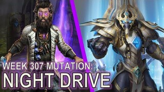 Zerglings eating the mine hits | Starcraft II: Night Drive (ft Dehakaburger)