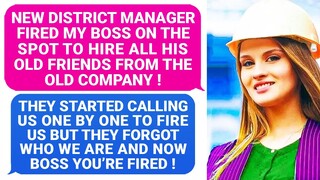 New District Boss Fired My Boss To Hire His Old Friends! Manager Now You Are Fired On The Spot r/PR