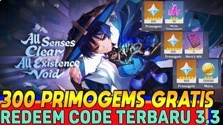 300 Primogems Gratis Nih Buruan Ambil Kode Redeem nya! Kode Redeem 3.3 Genshin Impact Indonesia