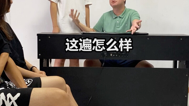 The music master is here again to teach singing techniques…