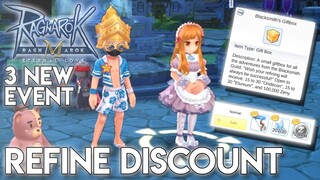 REFINE DISCOUNT IS NOW AVAILABLE W/ 2 MORE NEW EVENTS - RAGNAROK MOBILE SEA