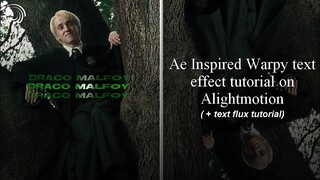 Ae Inspired Warpy Text Effect  | Alightmotion Tutorial