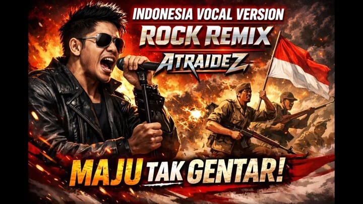 Lagu Nasional Maju Tak Gentar (Indonesia Vocal Version Rock Remix | Tukang Ngacak Ngacak Lagu)