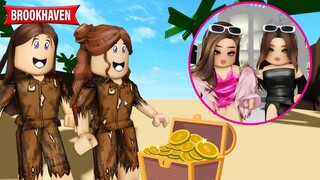 ENCONTRAMOS O TESOURO PERDIDO E FICAMOS MILIONÁRIAS | Historinhas Brookhaven RP | Roblox