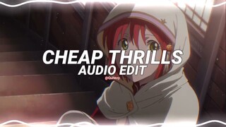 cheap thrills - sia ft. sean paul [edit audio]