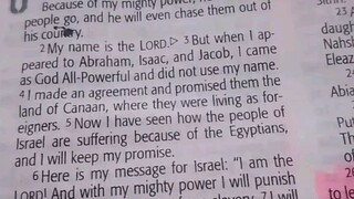 Daily Verse.                  Exodus 6:1-5