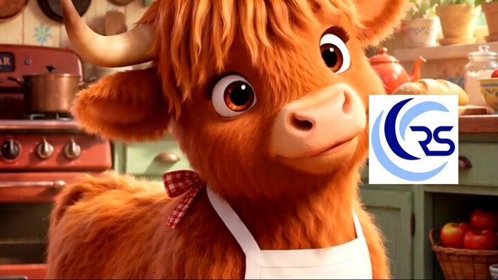 Highland Cow Chef Cooks Up Cuteness 🐮👨‍🍳