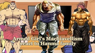 Armed Girl's Machiavellism react to Baki family #1/1||Gacha Life||