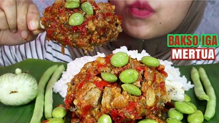 ASMR BAKSO IGA MERTUA PAKE PETE TERONG DICABEIN | ULUL ASMR MUKBANG INDONESIA