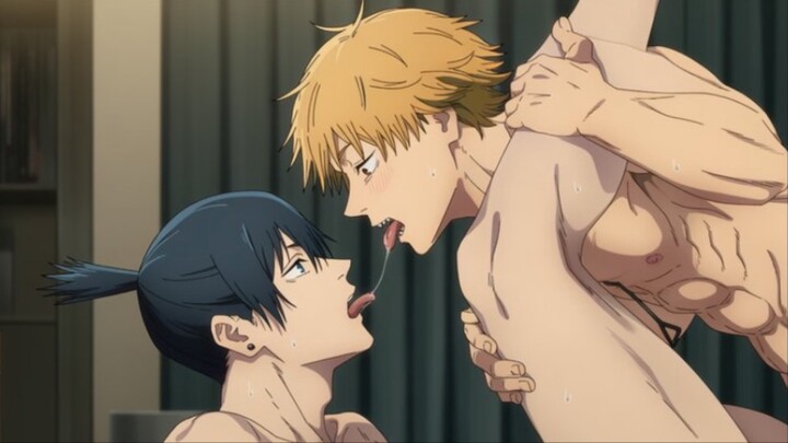 Waduh denji ternyata suka main di atas🥵