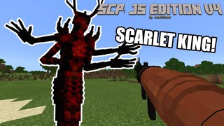 Fighting the SCARLET KING in MINECRAFT! | SCP: JS Edition v4 MCPE Addon