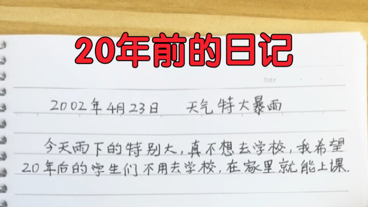 A 20-Year Diary That Actually Came True...