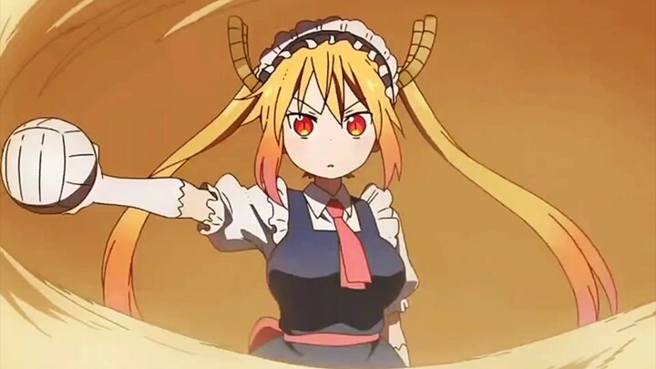 "You call this dodgeball?" [Dragon Maid]