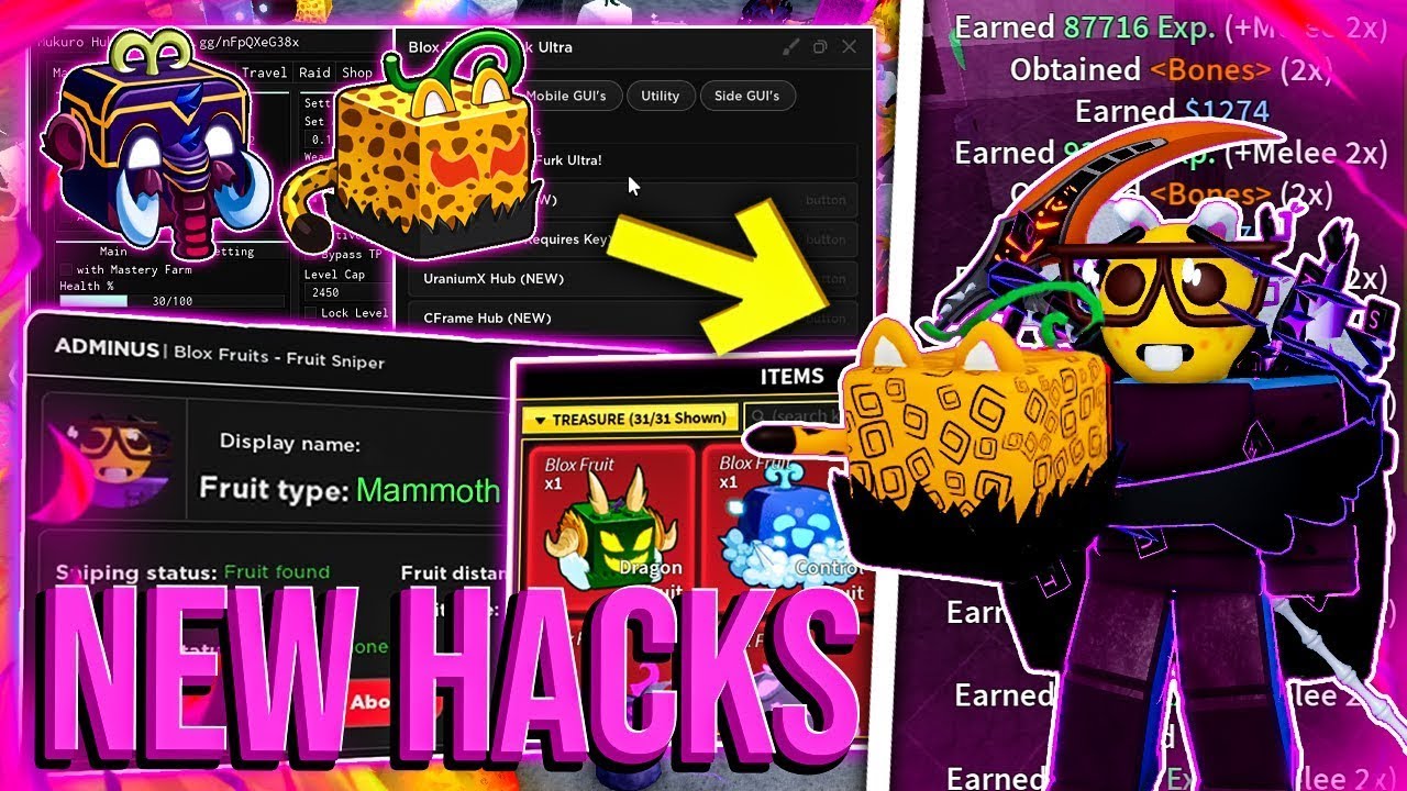 👻GHOST] Roblox Blox Fruits Script Hack : Auto Leviathan Farm, INSTANT  MASTERY