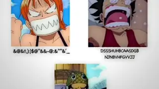 Luffy and Nami fighting 👹👹