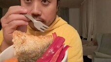 ASMR BAKED SALMON & RICE (EATING SOUNDS)