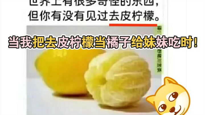 When I Gave My Sister a Peeled Lemon Thinking It Was an Orange! (Silly Comment #76)