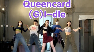 Queencard five-person version of the new song of the girl! Self-composed part of the movement and fo
