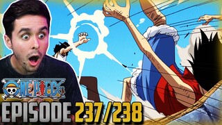 "ITS A HUGE SHOWDOWN" One Piece Ep. 237,238 Live Reaction!