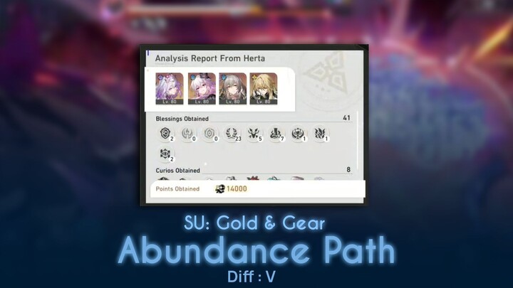 [HSR] SU: Gold and Gear Diff V | Castorice x Evernight | Abundance Path