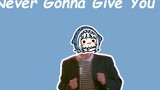 【Hololive song / Gawr Gura singing】Rick Astley - Never Gonna Give You Up "Chinese Subtitles"
