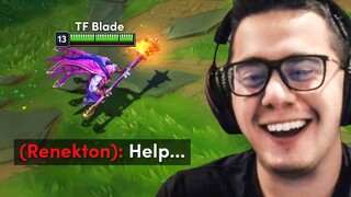 The Moment He Realised He Was Playing vs TFBlade..